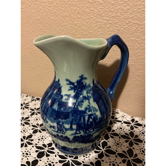 Victoria Ware Ironstone Blue Flow Pitcher - Picture 1 of 5